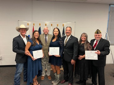 Congressman Sessions with 2023 CVC Recipients